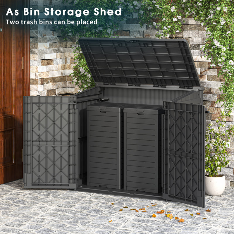 KAMABOKO 280 Gallon Outdoor Resin Lockable Deck Box & Reviews